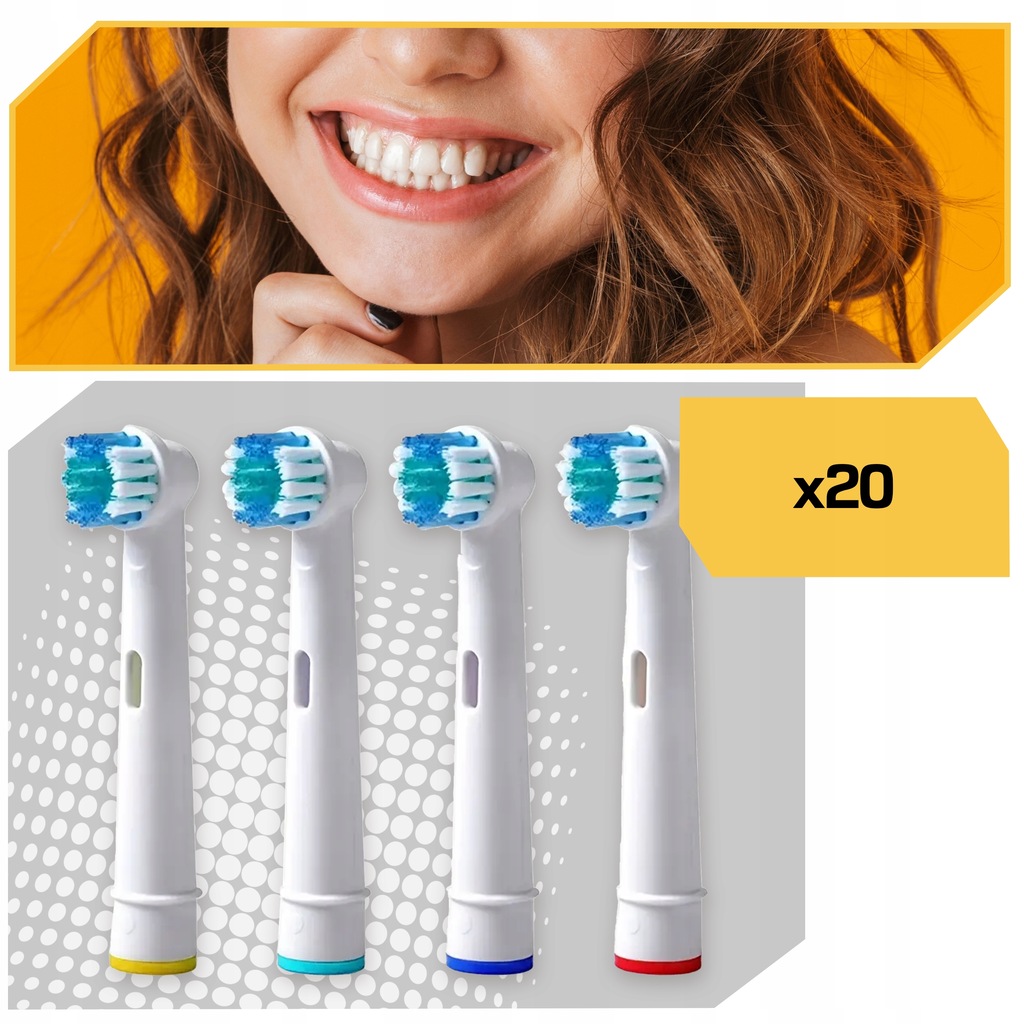 Końcówki do szczoteczki Oral B 20 szt UNIWERSALNE Marka Lewer